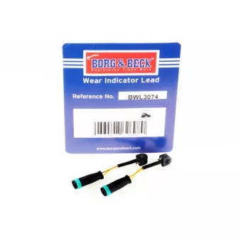 Contact d'avertissement, usure des plaquettes de frein BORG & BECK BWL3074