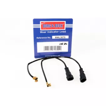 Contact d'avertissement, usure des plaquettes de frein BORG & BECK BWL3075