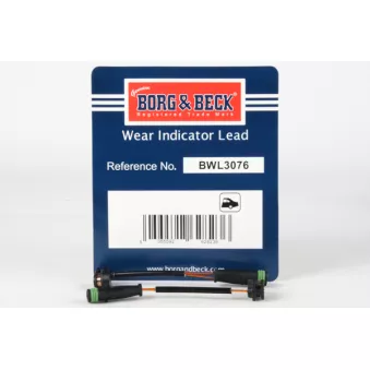 Contact d'avertissement, usure des plaquettes de frein BORG & BECK BWL3076