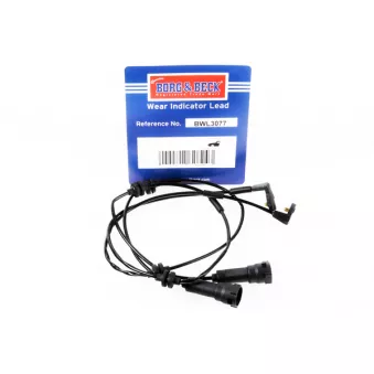 Contact d'avertissement, usure des plaquettes de frein BORG & BECK BWL3077