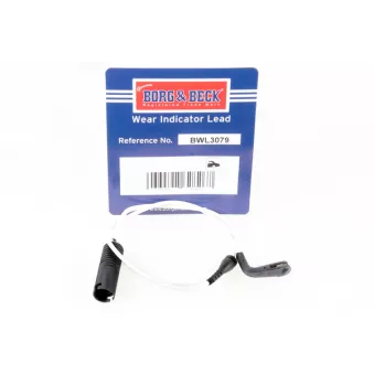 Contact d'avertissement, usure des plaquettes de frein BORG & BECK BWL3079