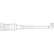 Contact d'avertissement, usure des plaquettes de frein BORG & BECK BWL3089 - Visuel 2