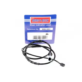 Contact d'avertissement, usure des plaquettes de frein BORG & BECK BWL3091