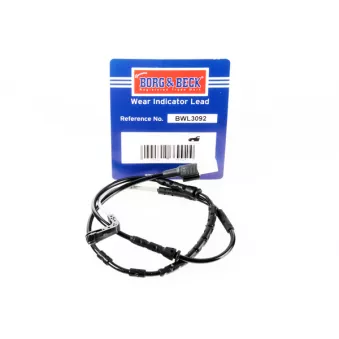 Contact d'avertissement, usure des plaquettes de frein BORG & BECK BWL3092