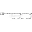 Contact d'avertissement, usure des plaquettes de frein BORG & BECK BWL3098 - Visuel 2