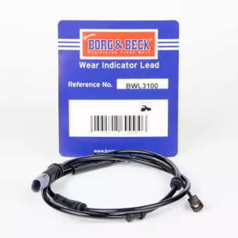 Contact d'avertissement, usure des plaquettes de frein BORG & BECK BWL3100