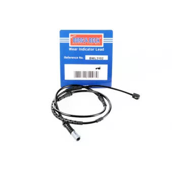 Contact d'avertissement, usure des plaquettes de frein BORG & BECK BWL3102