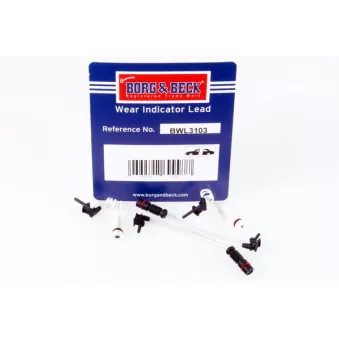 Contact d'avertissement, usure des plaquettes de frein BORG & BECK BWL3103