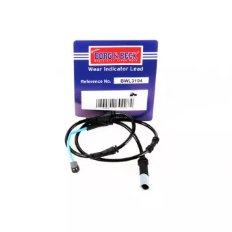 Contact d'avertissement, usure des plaquettes de frein BORG & BECK BWL3104