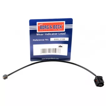 Contact d'avertissement, usure des plaquettes de frein BORG & BECK BWL3106
