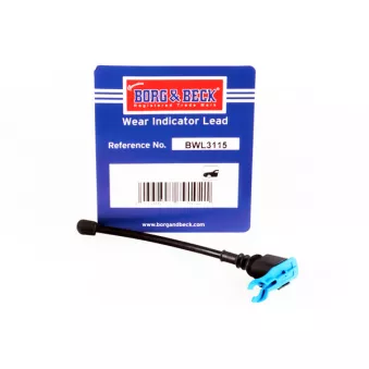 Contact d'avertissement, usure des plaquettes de frein BORG & BECK BWL3115