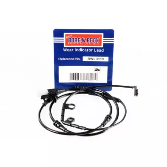 Contact d'avertissement, usure des plaquettes de frein BORG & BECK BWL3119
