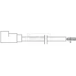Contact d'avertissement, usure des plaquettes de frein BORG & BECK BWL3121 - Visuel 2