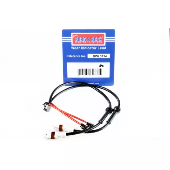 Contact d'avertissement, usure des plaquettes de frein BORG & BECK BWL3134