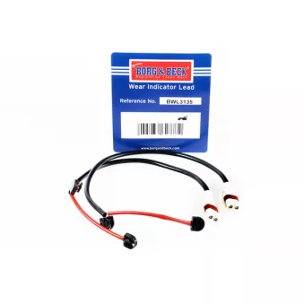 Contact d'avertissement, usure des plaquettes de frein BORG & BECK BWL3135
