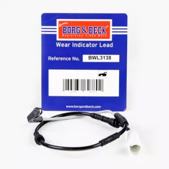 Contact d'avertissement, usure des plaquettes de frein BORG & BECK BWL3138