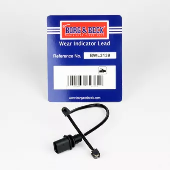Contact d'avertissement, usure des plaquettes de frein BORG & BECK BWL3139