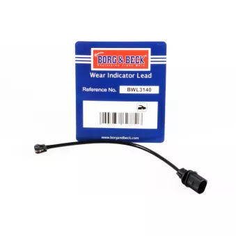 Contact d'avertissement, usure des plaquettes de frein BORG & BECK BWL3140