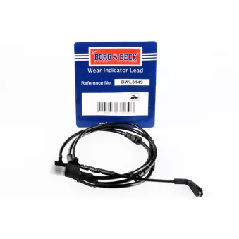 Contact d'avertissement, usure des plaquettes de frein BORG & BECK BWL3149