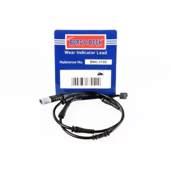 Contact d'avertissement, usure des plaquettes de frein BORG & BECK BWL3150