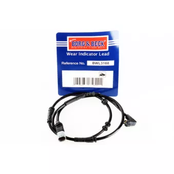 Contact d'avertissement, usure des plaquettes de frein BORG & BECK BWL3160