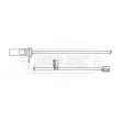 Contact d'avertissement, usure des plaquettes de frein BORG & BECK BWL3161 - Visuel 2