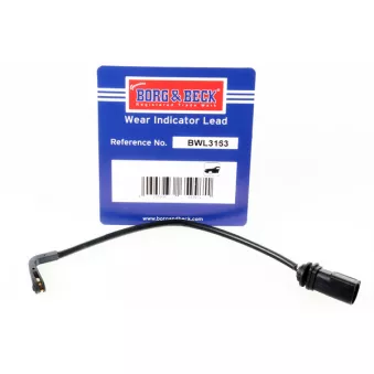 Contact d'avertissement, usure des plaquettes de frein BORG & BECK BWL3163