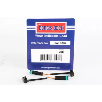 Contact d'avertissement, usure des plaquettes de frein BORG & BECK BWL3164