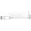 Contact d'avertissement, usure des plaquettes de frein BORG & BECK BWL3165 - Visuel 2