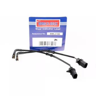 Contact d'avertissement, usure des plaquettes de frein BORG & BECK BWL3166