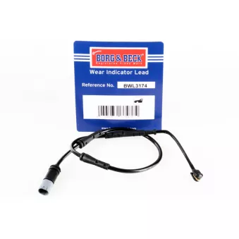 Contact d'avertissement, usure des plaquettes de frein BORG & BECK BWL3174