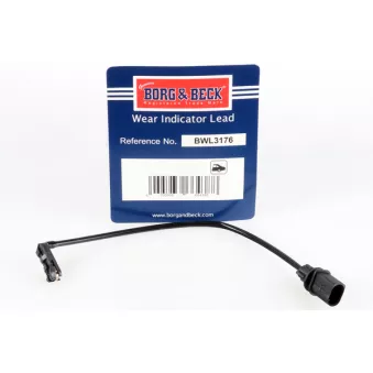 Contact d'avertissement, usure des plaquettes de frein BORG & BECK BWL3176