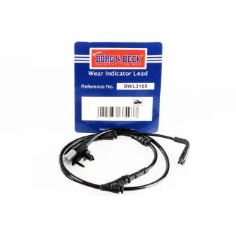 Contact d'avertissement, usure des plaquettes de frein BORG & BECK BWL3180