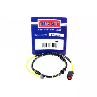 Contact d'avertissement, usure des plaquettes de frein BORG & BECK BWL3188