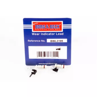 Contact d'avertissement, usure des plaquettes de frein BORG & BECK BWL3195