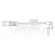 Contact d'avertissement, usure des plaquettes de frein BORG & BECK BWL3195 - Visuel 2
