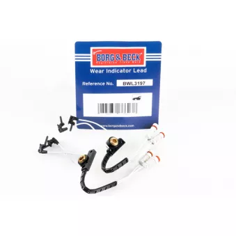 Contact d'avertissement, usure des plaquettes de frein BORG & BECK BWL3197