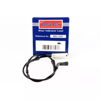 Contact d'avertissement, usure des plaquettes de frein BORG & BECK BWL3202