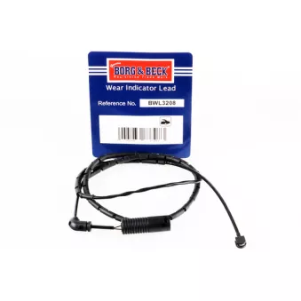 Contact d'avertissement, usure des plaquettes de frein BORG & BECK BWL3208