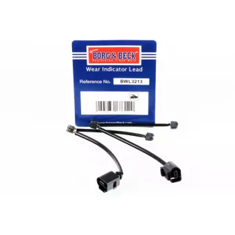 Contact d'avertissement, usure des plaquettes de frein BORG & BECK BWL3213
