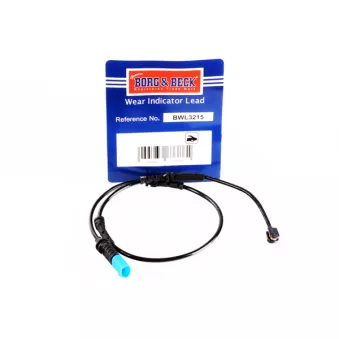 Contact d'avertissement, usure des plaquettes de frein BORG & BECK BWL3215