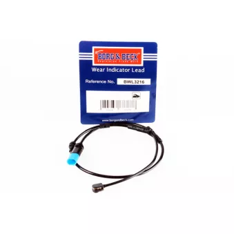 Contact d'avertissement, usure des plaquettes de frein BORG & BECK BWL3216