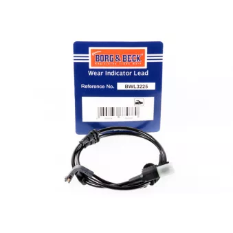 Contact d'avertissement, usure des plaquettes de frein BORG & BECK BWL3225