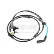 Contact d'avertissement, usure des plaquettes de frein BORG & BECK BWL3234 - Visuel 2
