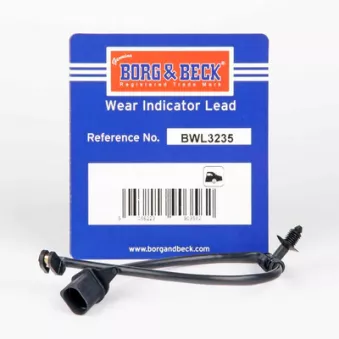 Contact d'avertissement, usure des plaquettes de frein BORG & BECK BWL3235
