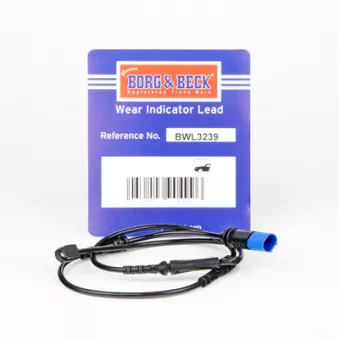 Contact d'avertissement, usure des plaquettes de frein BORG & BECK BWL3239