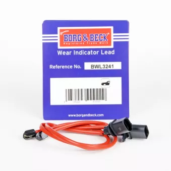 Contact d'avertissement, usure des plaquettes de frein BORG & BECK