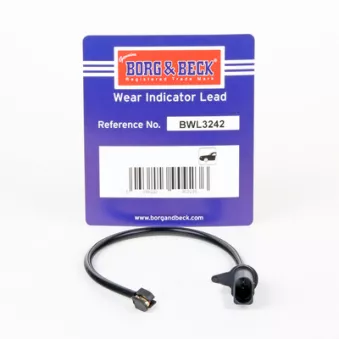 Contact d'avertissement, usure des plaquettes de frein BORG & BECK BWL3242