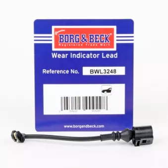 Contact d'avertissement, usure des plaquettes de frein BORG & BECK BWL3248