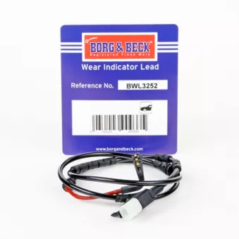Contact d'avertissement, usure des plaquettes de frein BORG & BECK BWL3252